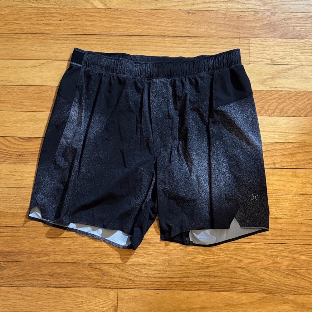 Men's Black Lululemon Fast and Free Lined Athletic Shorts